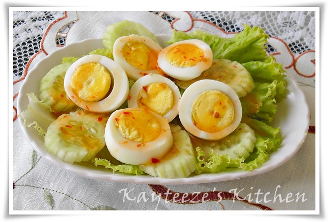 Salad telur.  Kaytieze's Kitchen